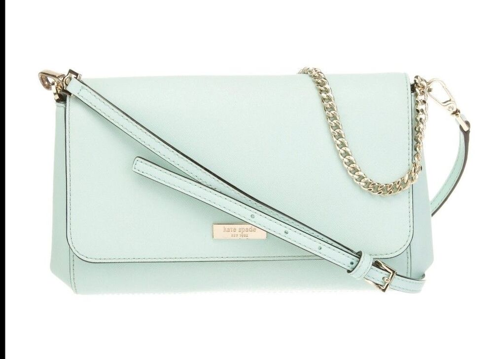 Beautiful KATE SPADE Laurel Way Greer CROSSBODY Bag Sea Blue Purse VguC